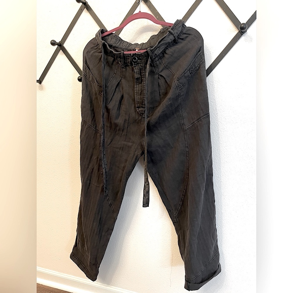 Free People | Living in the City Slouchy Linen Pant | Size Small
